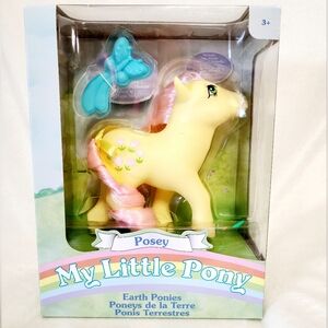 My Little Pony POSEY Figure Classic Earth Ponies & Accessory New